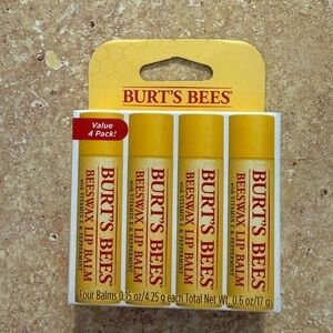 Burt's Bees Yellow Beeswax Lip Balm with Peppermint